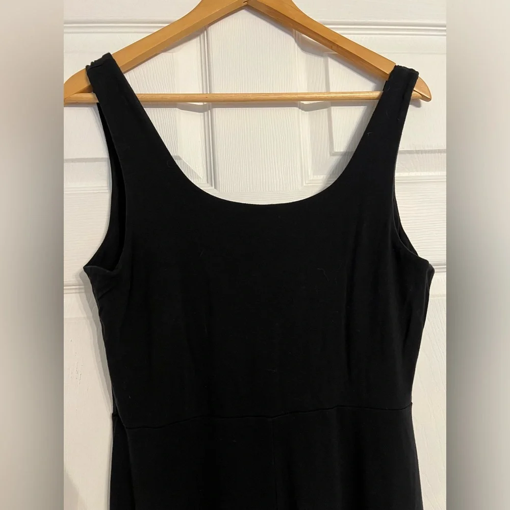 Old Navy Women’s Size Large Black Casual Fit and Flare Maxi Sleeveless Dress - Picture 6 of 7
